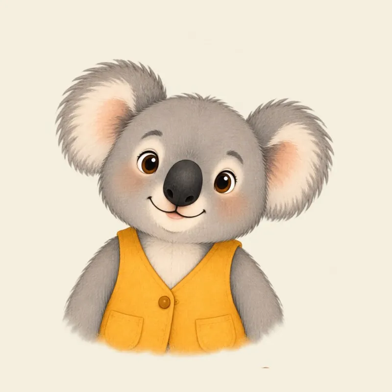 Portrait of Tilly the koala.